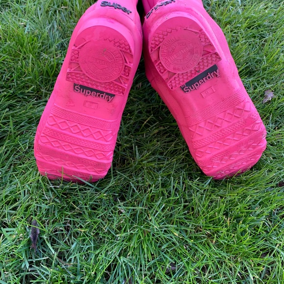 Super dry pink rain boots US woman's size 9 Made in Japan - Picture 4 of 4